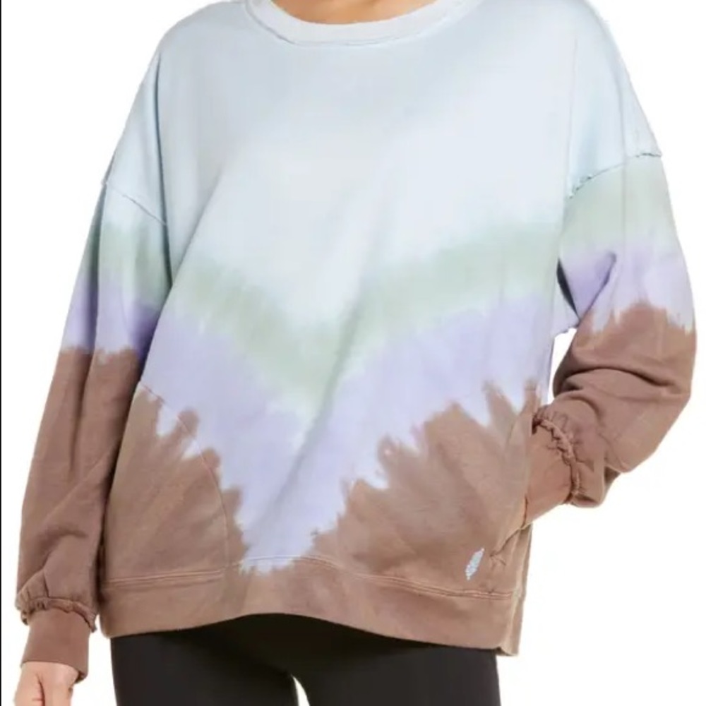 New FREE PEOPLE MOVEMENT Ombré Metti cotton-blend sweatshirt - Picture 7 of 12